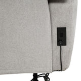  Coaster Furniture Sylmar 610521P Chenille Upholstered Power Reclining Sofa - Dove Grey IMAGE 10