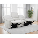  Coaster Furniture Sylmar 610521P Chenille Upholstered Power Reclining Sofa - Dove Grey IMAGE 12