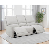  Coaster Furniture Sylmar 610521P Chenille Upholstered Power Reclining Sofa - Dove Grey IMAGE 8
