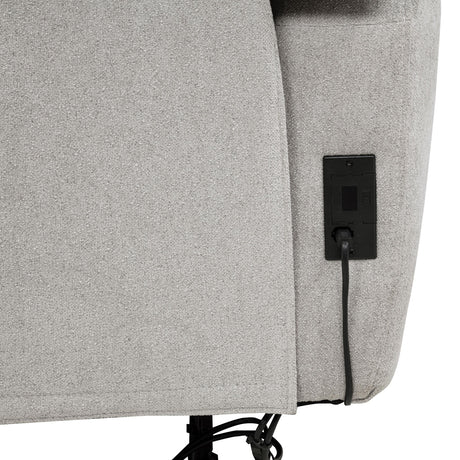  Coaster Furniture Sylmar 610523P Chenille Upholstered Power Recliner - Dove Grey IMAGE 11