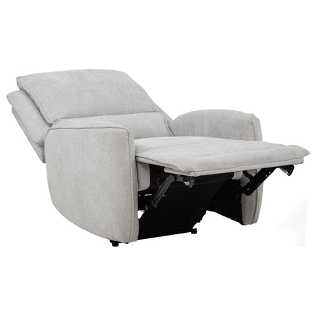  Coaster Furniture Sylmar 610523P Chenille Upholstered Power Recliner - Dove Grey IMAGE 9