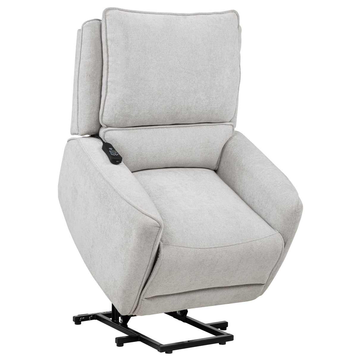  Coaster Furniture Sylmar 610524PP Chenille Upholstered Dual Power Lift Recliner - Dove Grey IMAGE 13