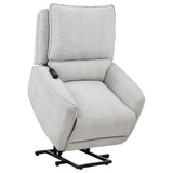  Coaster Furniture Sylmar 610524PP Chenille Upholstered Dual Power Lift Recliner - Dove Grey IMAGE 13