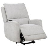  Coaster Furniture Sylmar 610524PP Chenille Upholstered Dual Power Lift Recliner - Dove Grey IMAGE 8