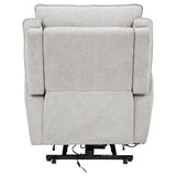  Coaster Furniture Sylmar 610524PP Chenille Upholstered Dual Power Lift Recliner - Dove Grey IMAGE 9