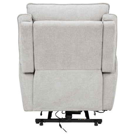  Coaster Furniture Sylmar 610524PP Chenille Upholstered Dual Power Lift Recliner - Dove Grey IMAGE 9