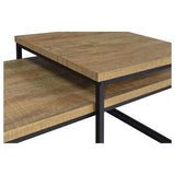  Coaster Furniture Straden 700144 3-piece Engineered Wood Coffee Table Set - Mango/Black IMAGE 7