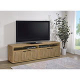  Coaster Furniture Tabby 700933 79-inch 4-door Engineered Wood TV Stand Media Console - Mango IMAGE 4