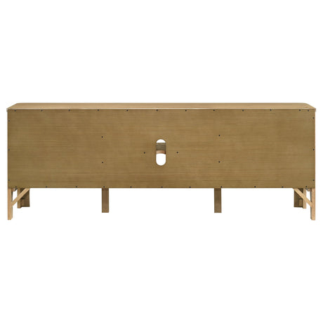  Coaster Furniture Rowe 701652 65-inch 2-door Wood TV Stand Media Console - Light Oak IMAGE 10