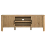  Coaster Furniture Rowe 701652 65-inch 2-door Wood TV Stand Media Console - Light Oak IMAGE 11