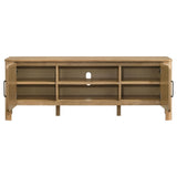  Coaster Furniture Rowe 701652 65-inch 2-door Wood TV Stand Media Console - Light Oak IMAGE 12