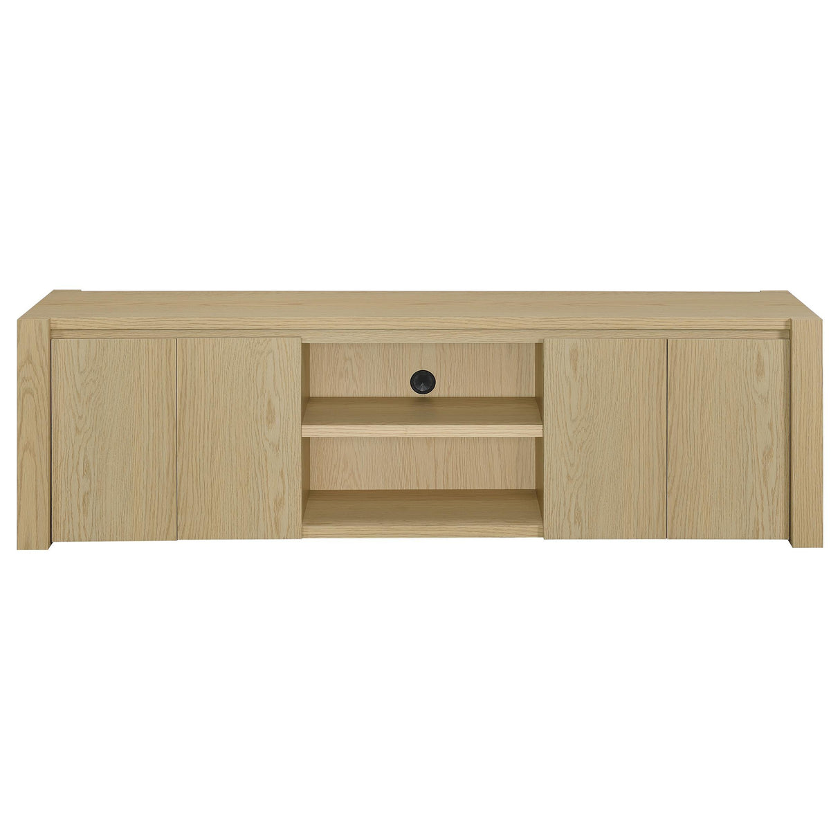  Coaster Furniture Laurelton 701653 78-inch 4-door TV Stand Media Console - Light Oak IMAGE 11