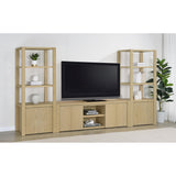  Coaster Furniture Laurelton 701653 78-inch 4-door TV Stand Media Console - Light Oak IMAGE 12