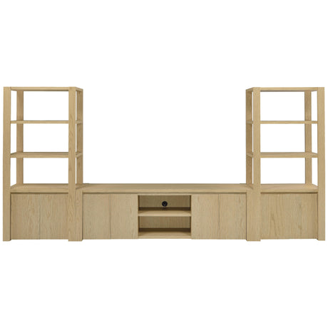  Coaster Furniture Laurelton 701653 78-inch 4-door TV Stand Media Console - Light Oak IMAGE 13
