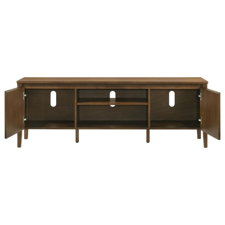  Coaster Furniture Thori 701672 63-inch 2-door TV Stand Media Console - Dark Brown IMAGE 10