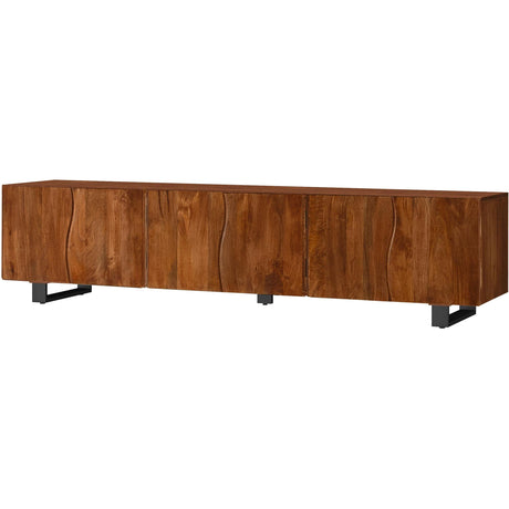  Coaster Furniture Trask 701790 86-inch Wood TV Stand Media Console - Mango Brown IMAGE 5