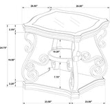  Coaster Furniture Laney 702448-S3 3-piece Glass Top Coffee and End Table Set - Dark Merlot IMAGE 10