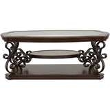  Coaster Furniture Laney 702448-S3 3-piece Glass Top Coffee and End Table Set - Dark Merlot IMAGE 6