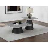  Coaster Furniture Eason 703500 2-piece Cocktail Coffee Table Set - Concrete/Black IMAGE 2