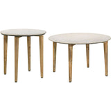  Coaster Furniture Aldis 703718-S2 2-piece Coffee and End Table Set - White IMAGE 1