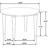  Coaster Furniture Aldis 703718-S2 2-piece Coffee and End Table Set - White IMAGE 10