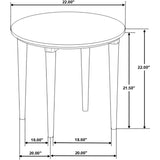  Coaster Furniture Aldis 703718-S2 2-piece Coffee and End Table Set - White IMAGE 9
