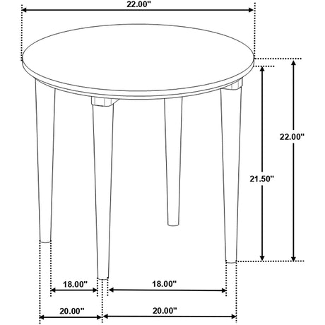  Coaster Furniture Aldis 703718-S2 2-piece Coffee and End Table Set - White IMAGE 9