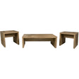  Coaster Furniture Lynette 704128-S3 3-piece Rectangular Coffee and End Table Set - Mango IMAGE 1