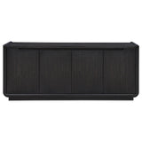  Coaster Furniture Leandro 704633 72-inch 4-door TV Stand Media Console - Burnished Black IMAGE 7