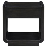 Coaster Furniture Leandro 704637 1-drawer Wood Occasional End Table - Burnished Black IMAGE 11