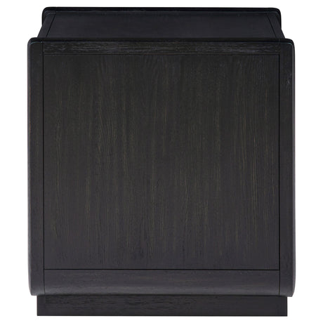  Coaster Furniture Leandro 704637 1-drawer Wood Occasional End Table - Burnished Black IMAGE 6