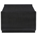 Coaster Furniture Leandro 704638 2-drawer Wood Coffee Table - Burnished Black IMAGE 4