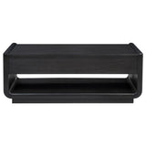  Coaster Furniture Leandro 704638 2-drawer Wood Coffee Table - Burnished Black IMAGE 8
