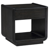  Coaster Furniture Leandro 704638-S2 2-piece Wood Coffee and End Table Set - Burnished Black IMAGE 3