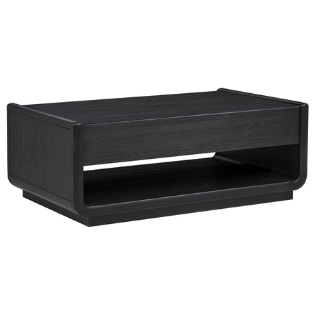  Coaster Furniture Leandro 704638-S3 3-piece Wood Coffee and End Table Set - Burnished Black IMAGE 11