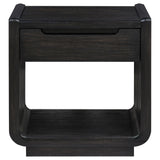  Coaster Furniture Leandro 704638-S3 3-piece Wood Coffee and End Table Set - Burnished Black IMAGE 9