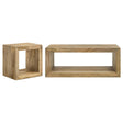  Coaster Furniture Benton 704838-S2 2-piece Solid Mango Coffee and End Table Set - Natural IMAGE 1