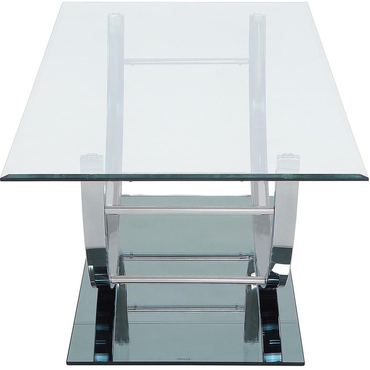  Coaster Furniture Danville 704988-S2 2-piece Glass Top Coffee and End Table Set - Chrome IMAGE 8