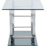  Coaster Furniture Danville 704988-S3 3-piece Glass Top Coffee and End Table Set - Chrome IMAGE 5