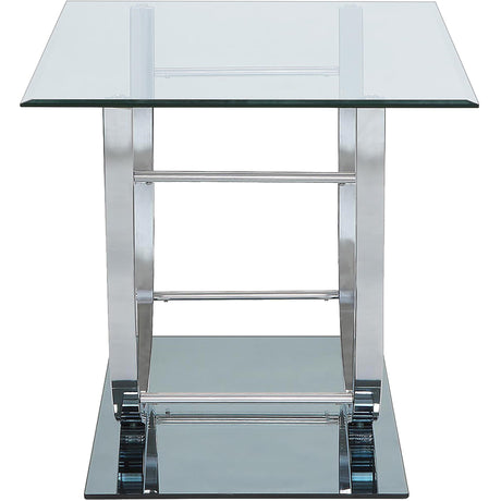  Coaster Furniture Danville 704988-S3 3-piece Glass Top Coffee and End Table Set - Chrome IMAGE 5