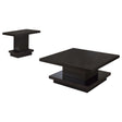  Coaster Furniture Reston 705168-S2 2-piece Square Coffee and End Table Set - Cappuccino IMAGE 1