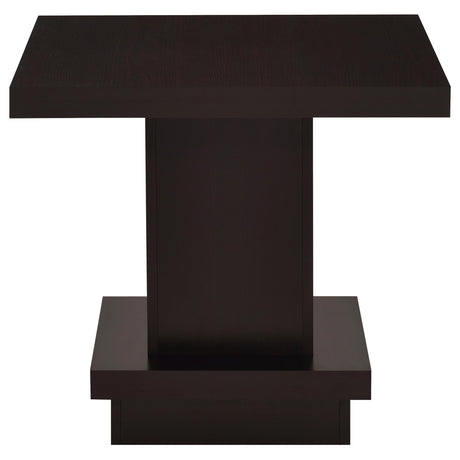  Coaster Furniture Reston 705168-S2 2-piece Square Coffee and End Table Set - Cappuccino IMAGE 4