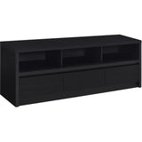  Coaster Furniture Rutland 705802 59-inch 3-drawer TV Stand Media Console - Black IMAGE 1