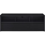  Coaster Furniture Rutland 705802 59-inch 3-drawer TV Stand Media Console - Black IMAGE 4