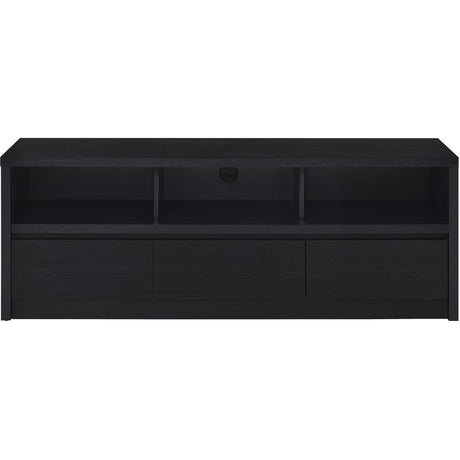  Coaster Furniture Rutland 705802 59-inch 3-drawer TV Stand Media Console - Black IMAGE 4