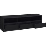  Coaster Furniture Rutland 705803 78-inch 3-drawer TV Stand Media Console - Black IMAGE 3