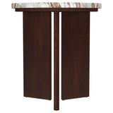  Coaster Furniture Jenna 706168-S3 3-piece Round Marble Top Coffee Table Set - Brown IMAGE 10