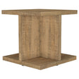  Coaster Furniture Cortona 706177 Square Engineered Wood Side Table - Mango IMAGE 1