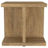  Coaster Furniture Cortona 706177 Square Engineered Wood Side Table - Mango IMAGE 3