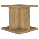  Coaster Furniture Cortona 706177 Square Engineered Wood Side Table - Mango IMAGE 6